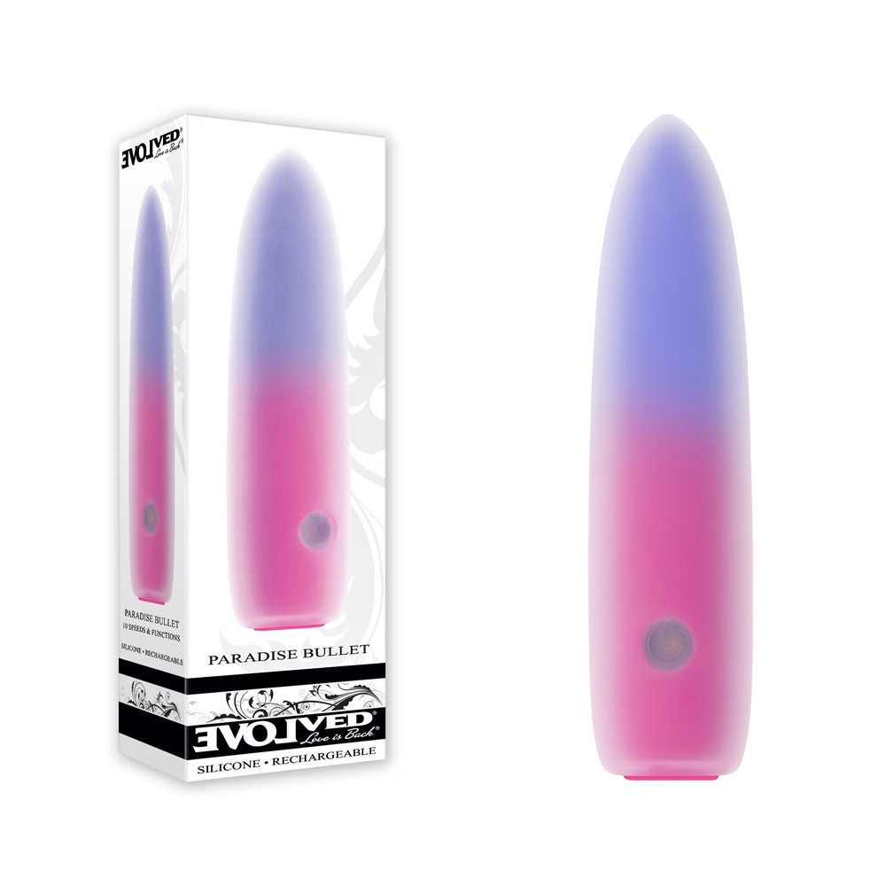 Evolved PARADISE BULLET - Pink/Purple 10.2 cm Bullet buy online Australia