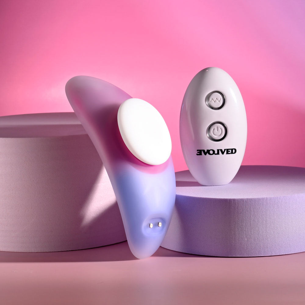 Evolved PARADISE PANTY - Pink/Purple Panty Vibrator with Remote Control