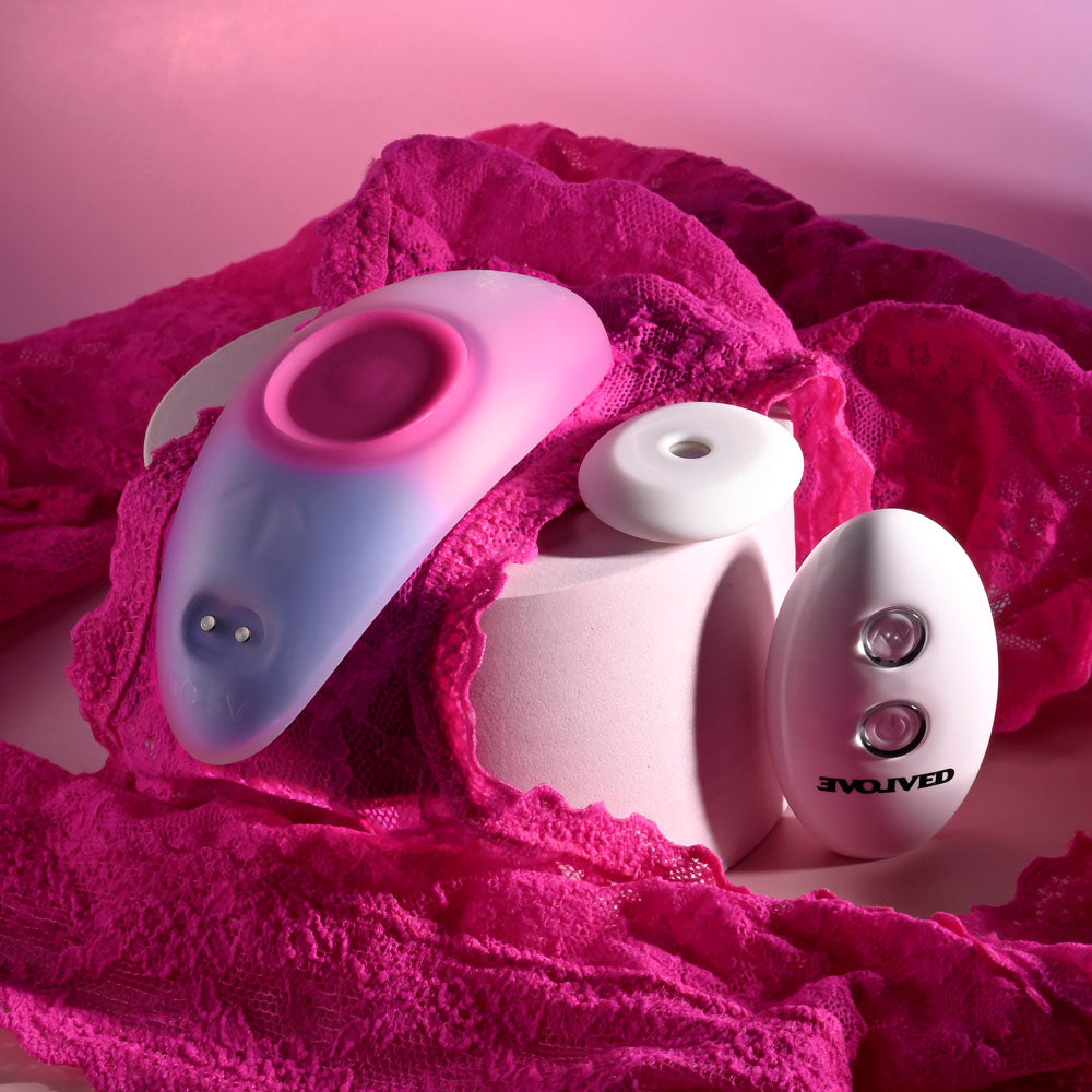 Evolved PARADISE PANTY - Pink/Purple Panty Vibrator with Remote Control