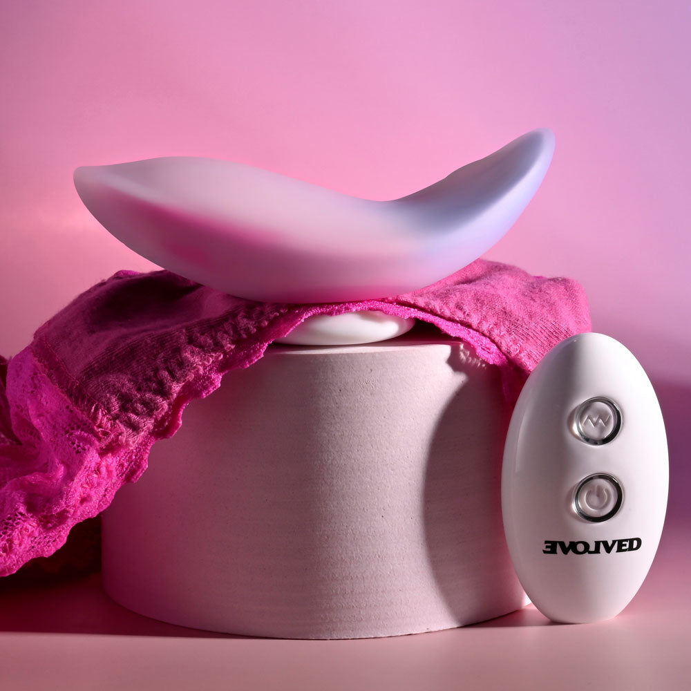 Evolved PARADISE PANTY - Pink/Purple USB Rechargeable Panty Vibrator with Remote Control — view 6