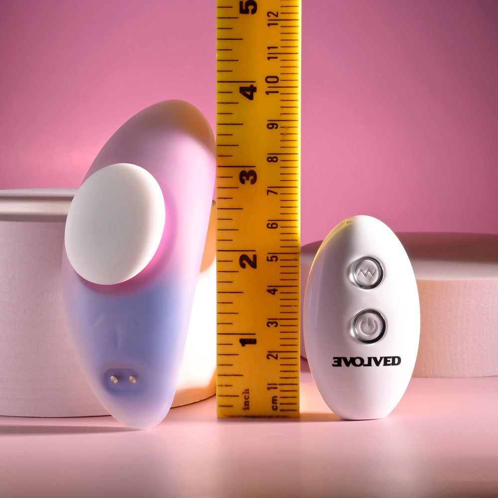 Evolved PARADISE PANTY - Pink/Purple USB Rechargeable Panty Vibrator with Remote Control — view 8