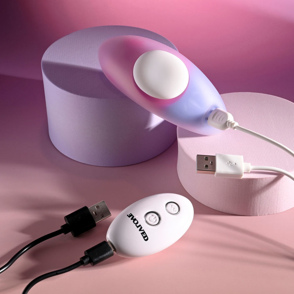 Evolved PARADISE PANTY - Pink/Purple USB Rechargeable Panty Vibrator with Remote Control — view 9