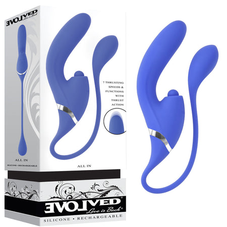 Evolved ALL IN - Purple USB Recahrgeable Triple Stimulating Vibrator buy online Australia