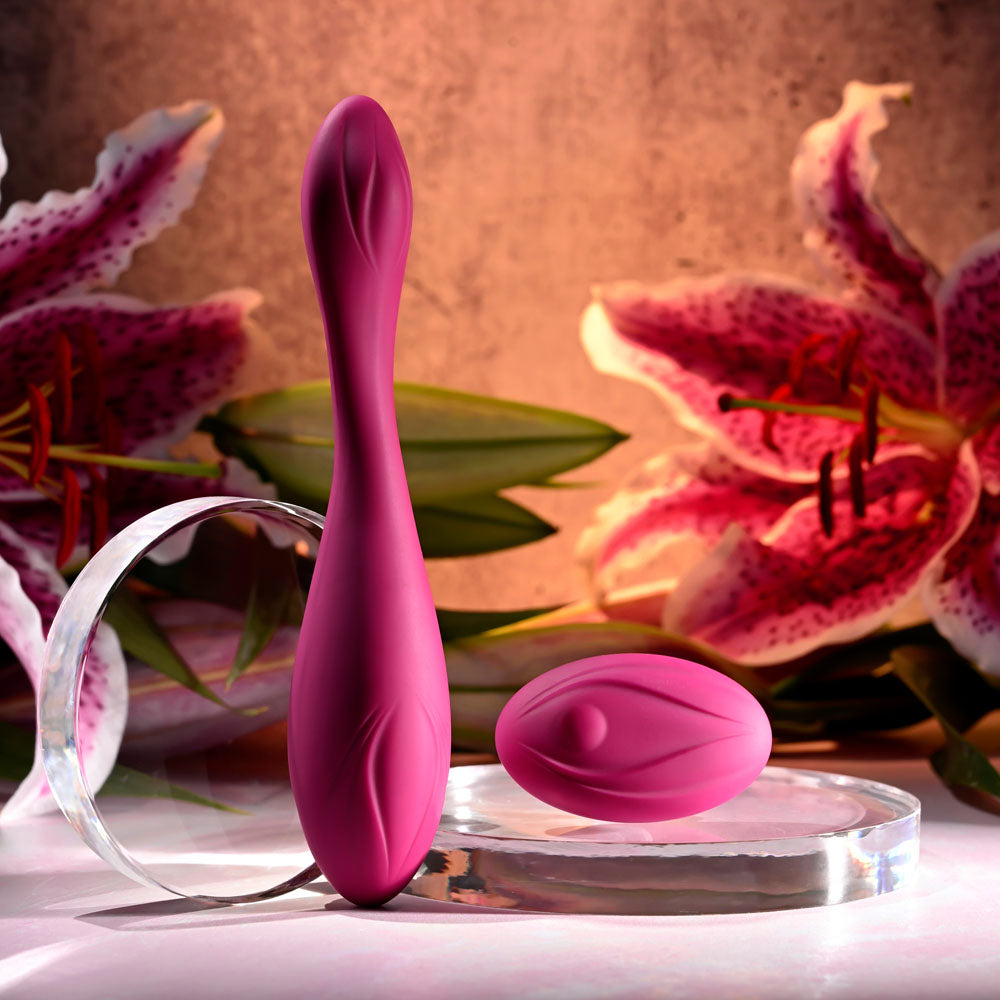 Evolved CHERRY POSE - Pink 16.1 cm Flexible & Posable Vibrator with Remote