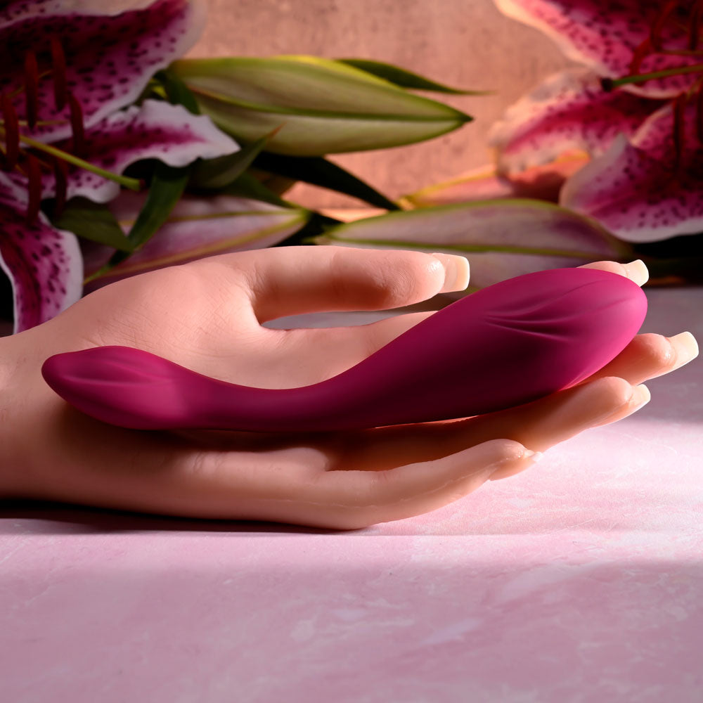 Evolved CHERRY POSE - Pink 16.1 cm USB Rechargeable Flexible & Posable Vibrator with Remote — view 9