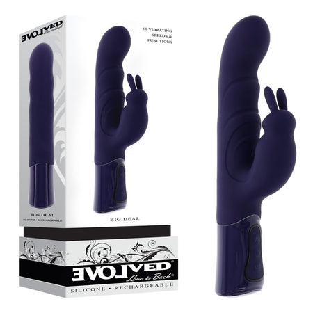 Evolved BIG DEAL - Purple 25.7 cm Rabbit Vibrator buy online Australia