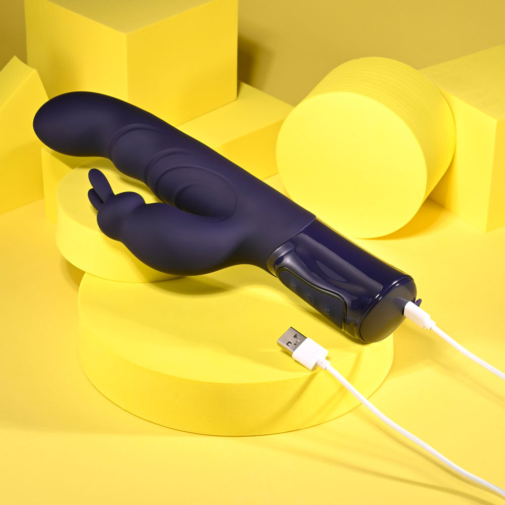 Evolved BIG DEAL - Purple 25.7 cm USB Rechargeable Rabbit Vibrator — view 9