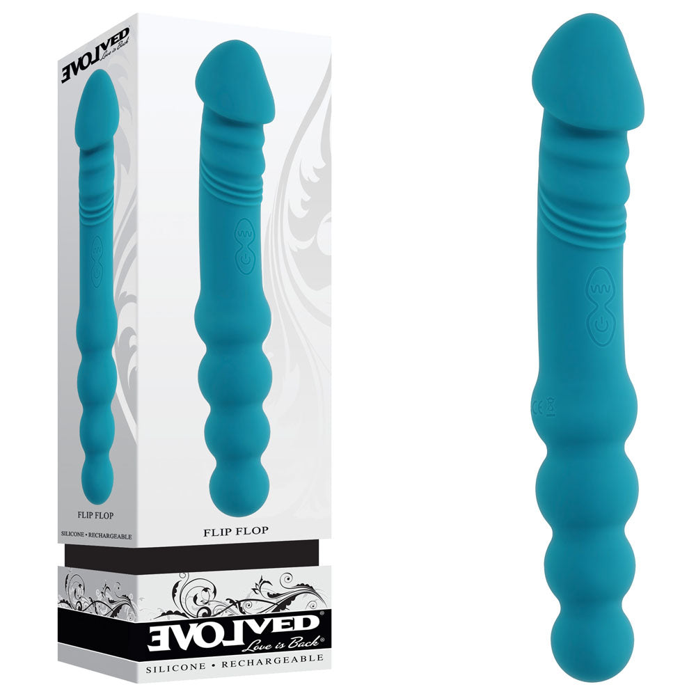 Evolved FLIP FLOP - Blue 23.1 cm Dual Ended Vibrator buy online Australia