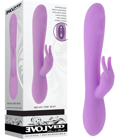 Evolved BEAD THE WAY - Pink 23.2 cm Rabbit Vibrator buy online Australia