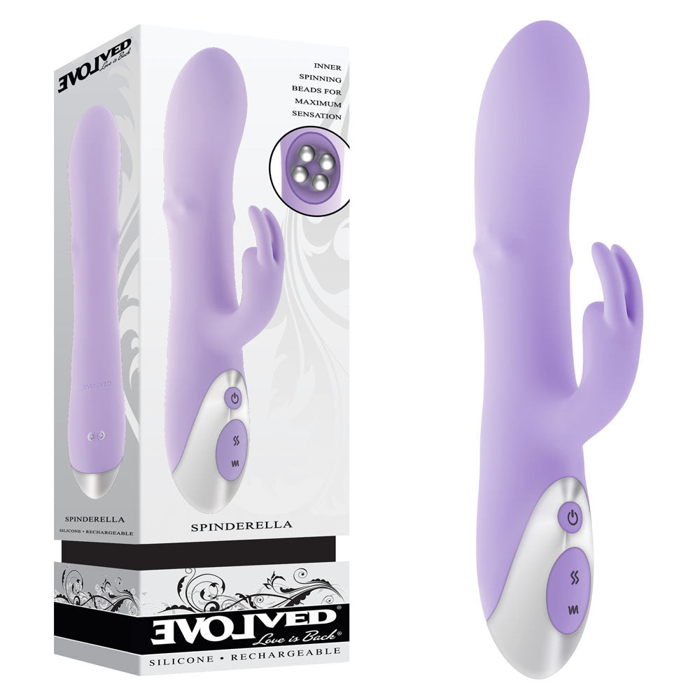 Evolved SPINDERELLA - Purple Rabbit Vibrator buy online Australia