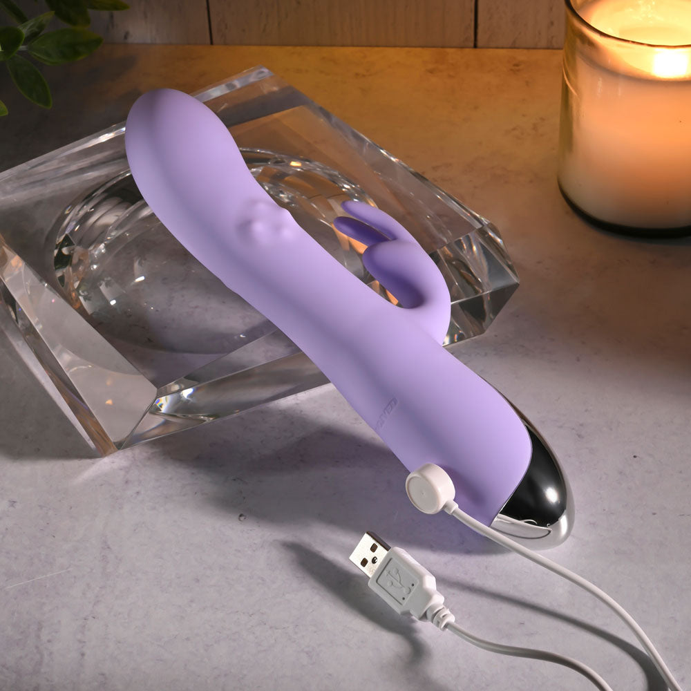 Evolved SPINDERELLA - Purple USB Rechargeable Rabbit Vibrator — view 9