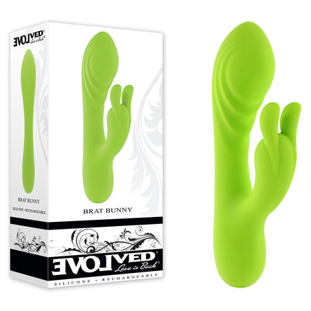 Evolved BRAT BUNNY - Green 16.2 cm Rabbit Vibrator buy online Australia