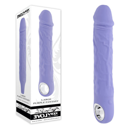 Evolved LARGE PURPLE FANTASY - Purple 21.8 cm Vibrator buy online Australia