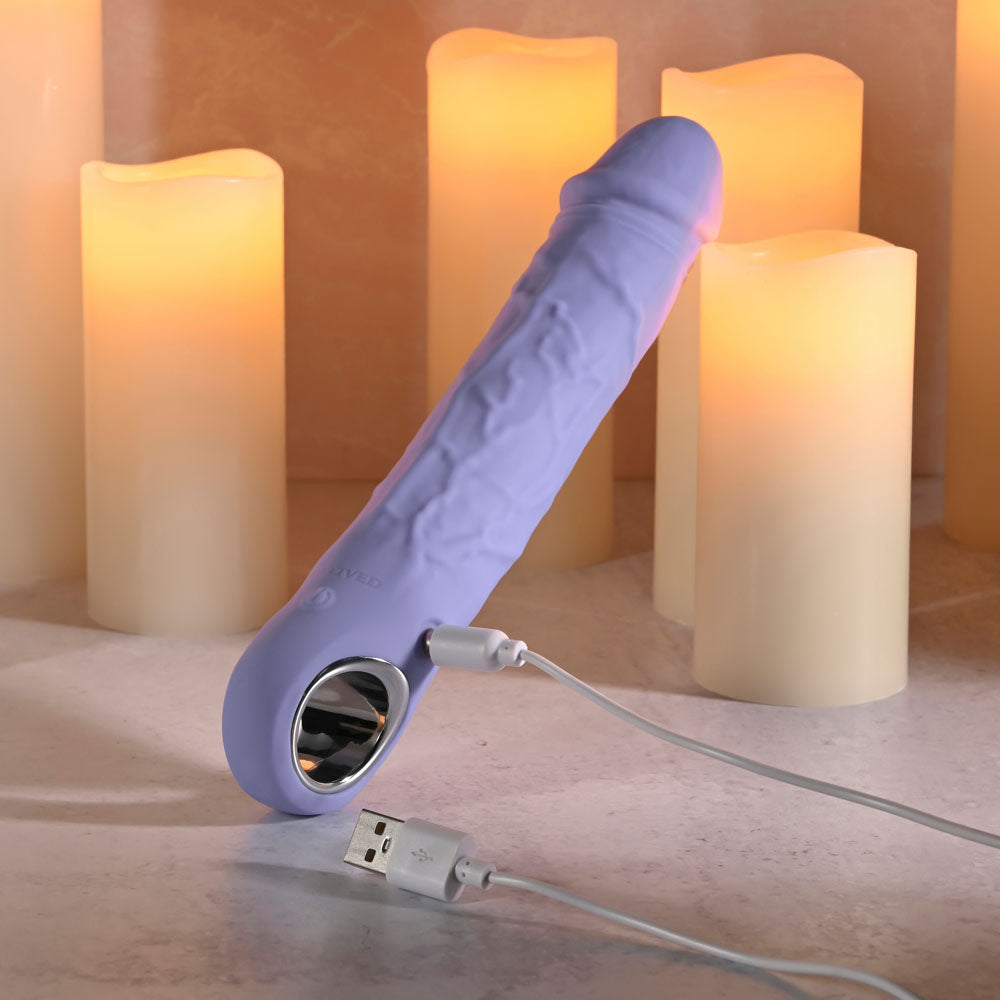 Evolved LARGE PURPLE FANTASY - Purple 21.8 cm USB Rechargeable Vibrator — view 9
