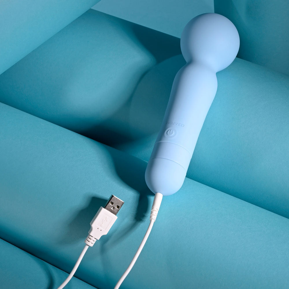 Evolved IRIS - Blue 18.3 cm USB Rechargeable Massage Wand — view 9