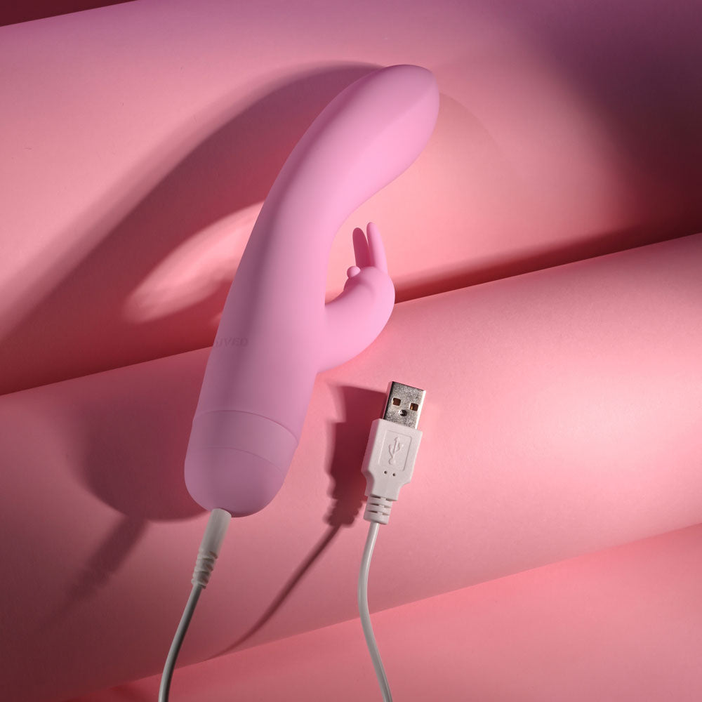 Evolved CUSHY BUNNY - Pink 19.1 cm USB Rechargeable Rabbit Vibrator — view 9