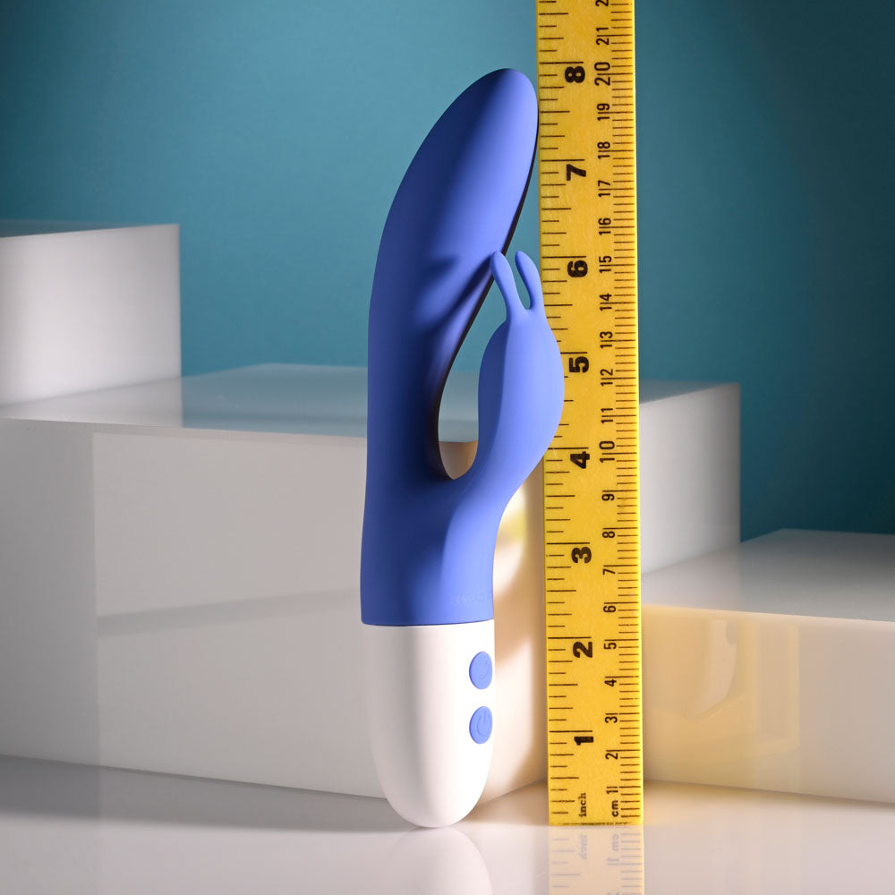 Evolved FUNNY BUNNY - Blue 20 cm USB Rechargeable Rabbit Vibrator — view 8