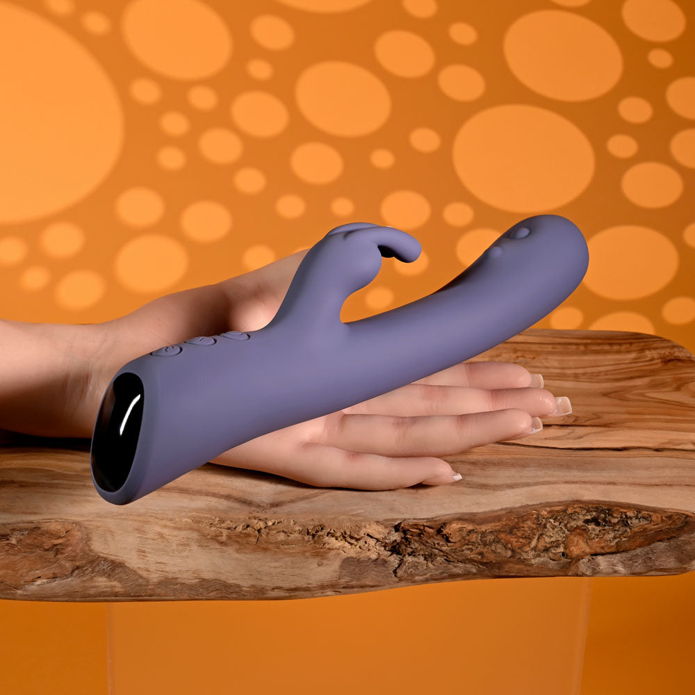 Evolved POPPIN GOOD TIME - Purple 20 cm USB Rechargeable Rabbit Vibrator — image 4
