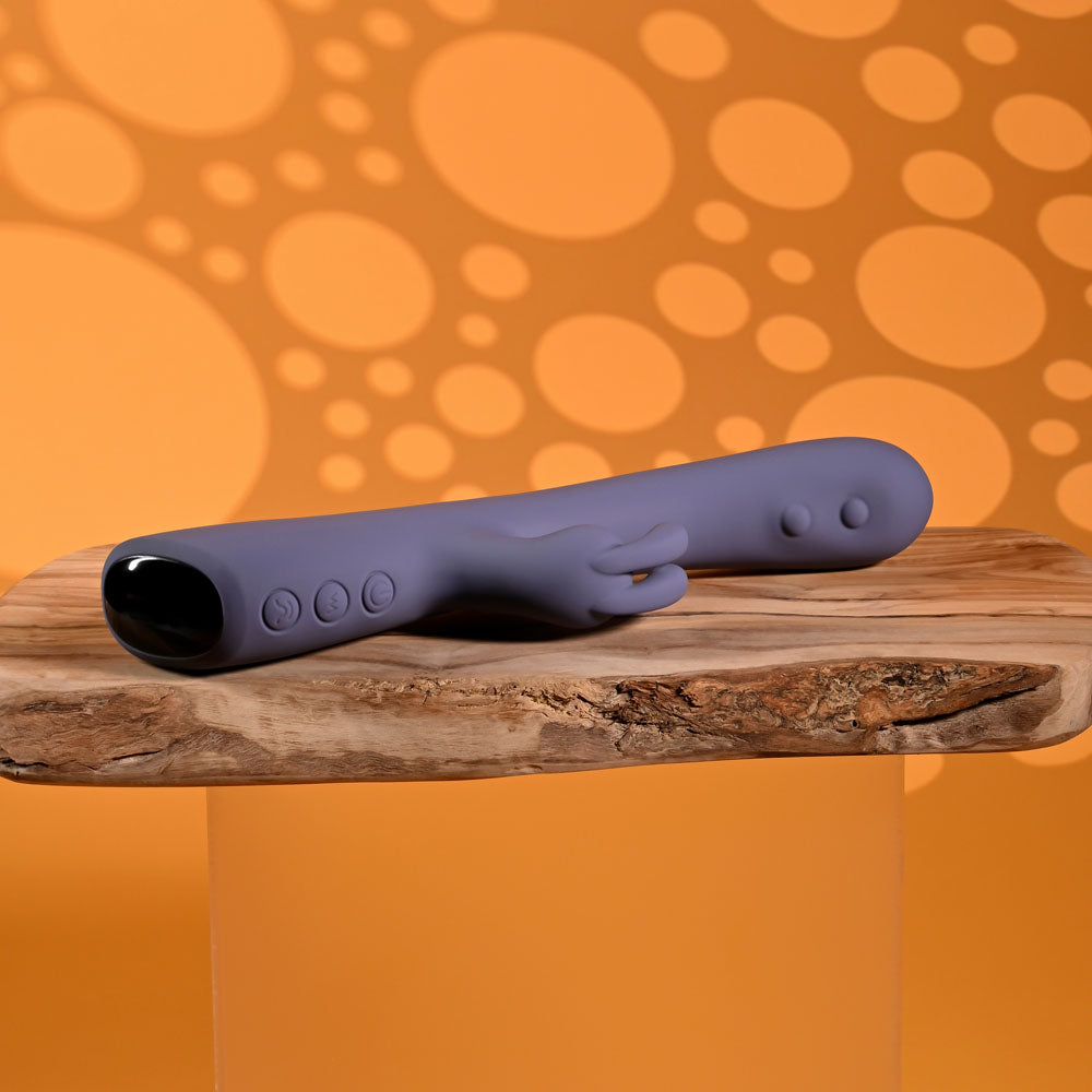 Evolved POPPIN GOOD TIME - Purple 20 cm USB Rechargeable Rabbit Vibrator — image 7