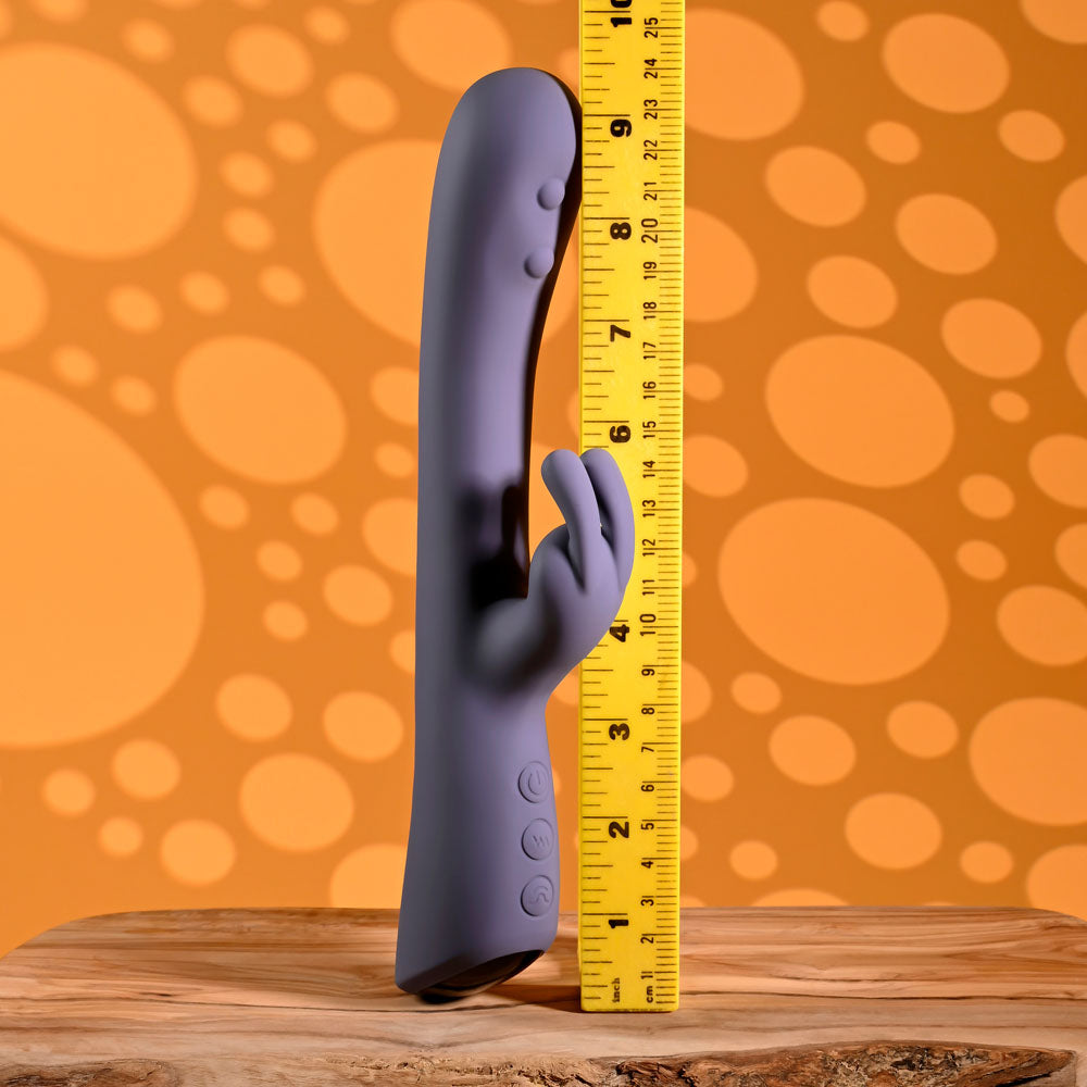 Evolved POPPIN GOOD TIME - Purple 20 cm USB Rechargeable Rabbit Vibrator — image 8