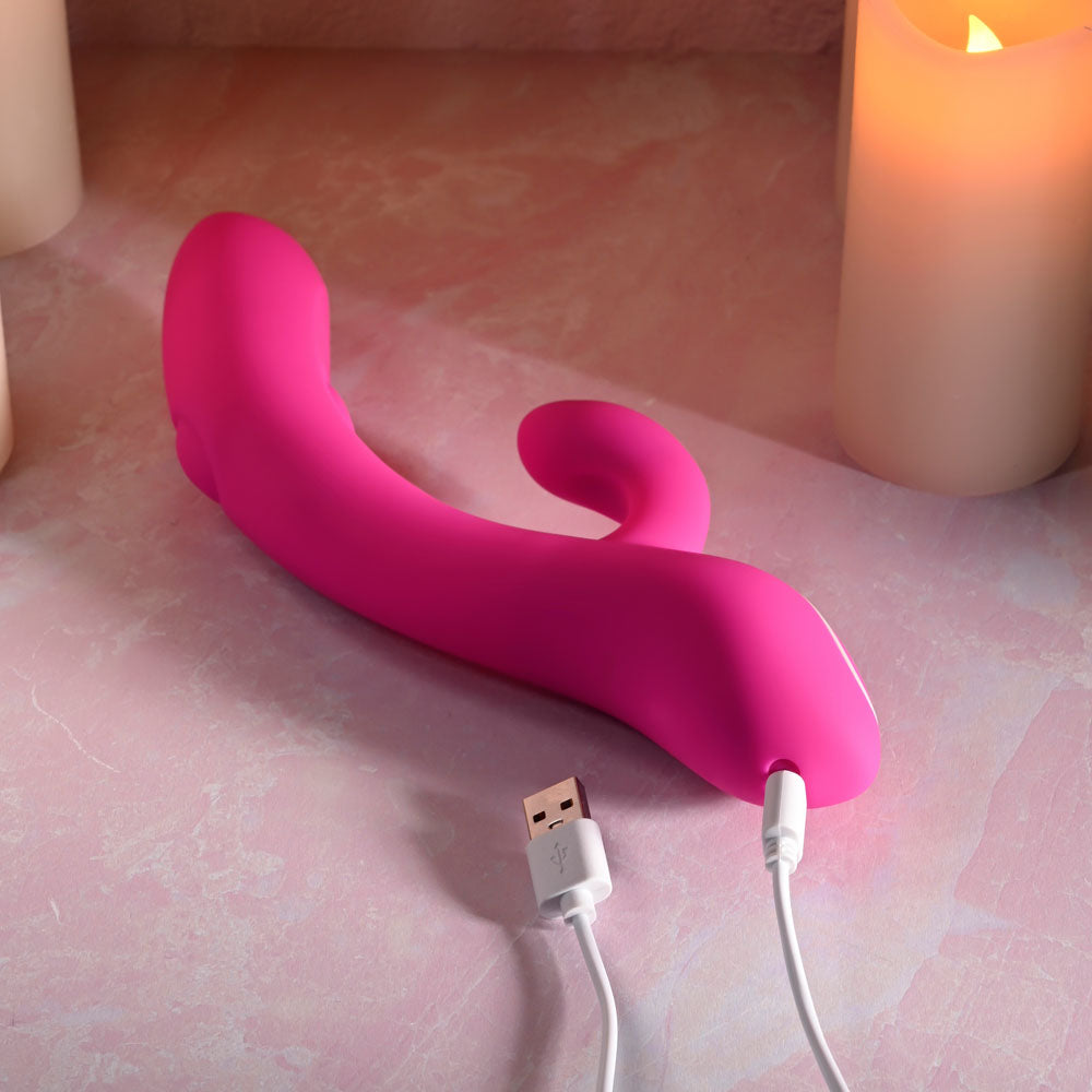 Evolved G-TAPPER - Pink USB Rechargeable Rabbit Vibrator — view 9