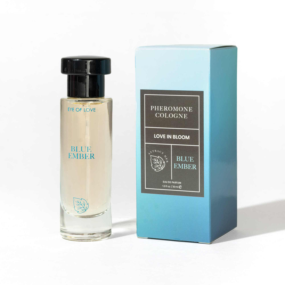 Eye Of Love Love In Bloom Blue Ember Pheromone Cologne - Citrus & Cedar Scented Pheromone Cologne for Men to attract Women Sp