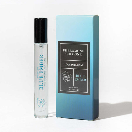 Eye Of Love Love In Bloom Blue Ember Pheromone Cologne - 10ml - Citrus & Cedar Scented Pheromone Cologne for Men to attr