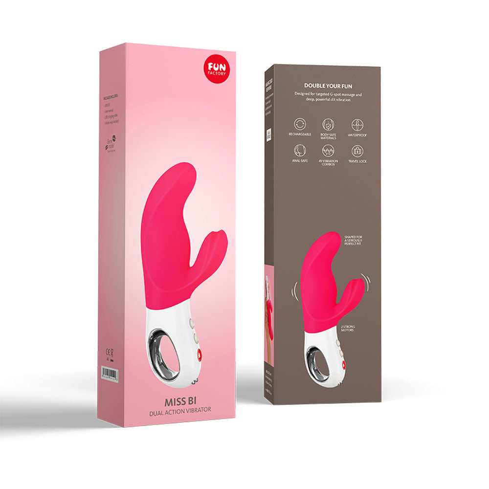 Fun Factory MISS BI pink - Pink 17 cm USB Rechargeable Rabbit Vibrator — view 9