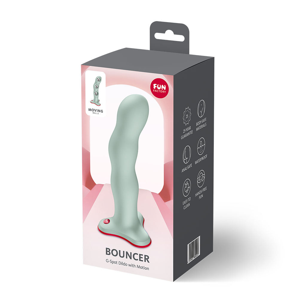 Fun Factory BOUNCER Light Green - Light Green 18 cm Dildo — view 9