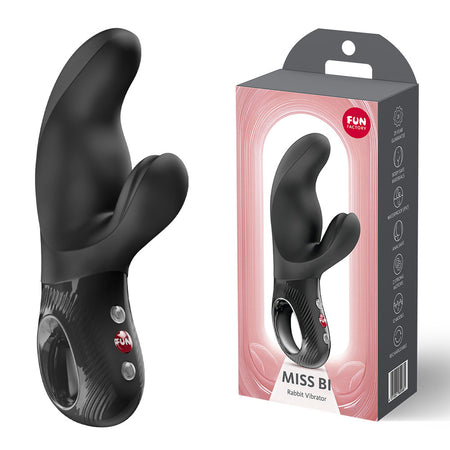 Fun Factory MISS BI Black - Black 17 cm USB-C Vibrator buy online Australia