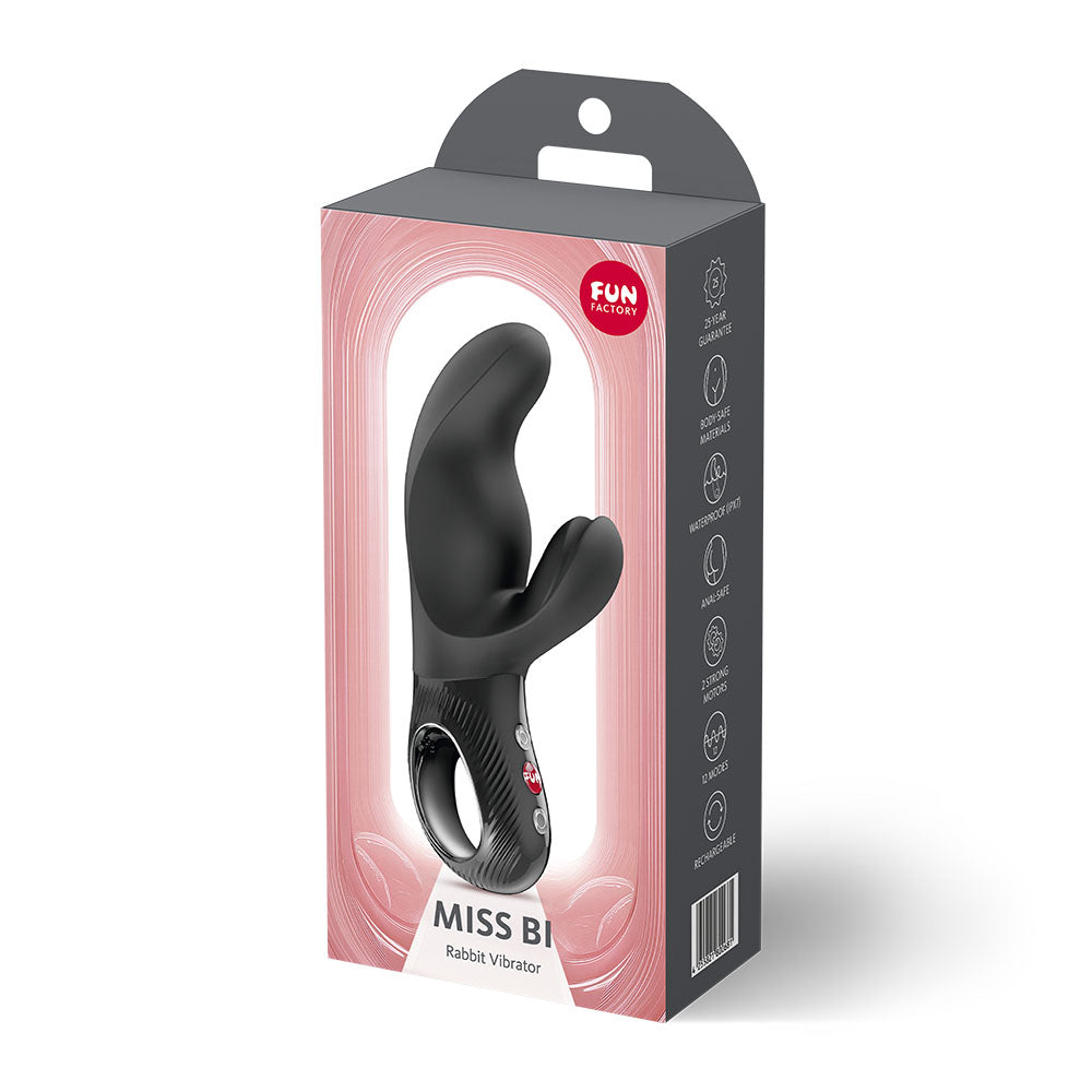 Fun Factory MISS BI Black - Black 17 cm USB-C Rechargeable Vibrator — view 8