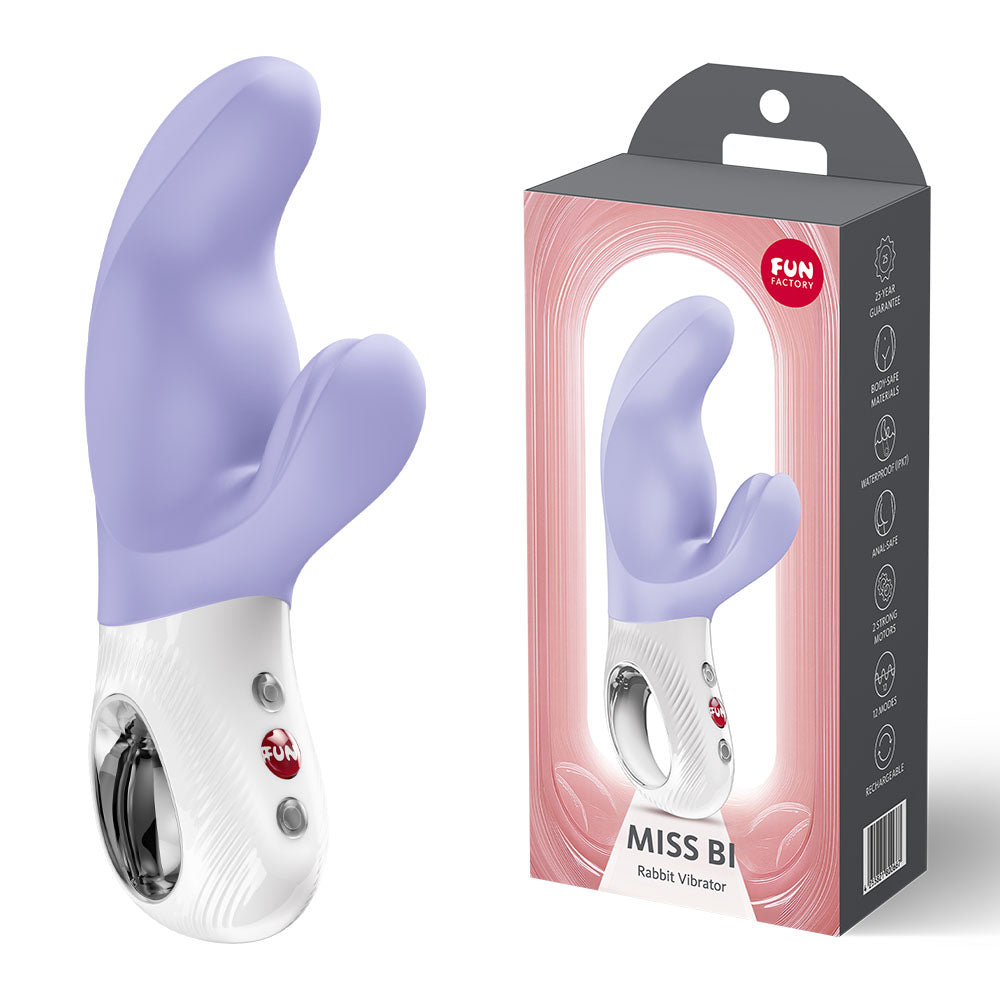 Fun Factory MISS BI Purple - Purple 17 cm USB-C Vibrator buy online Australia