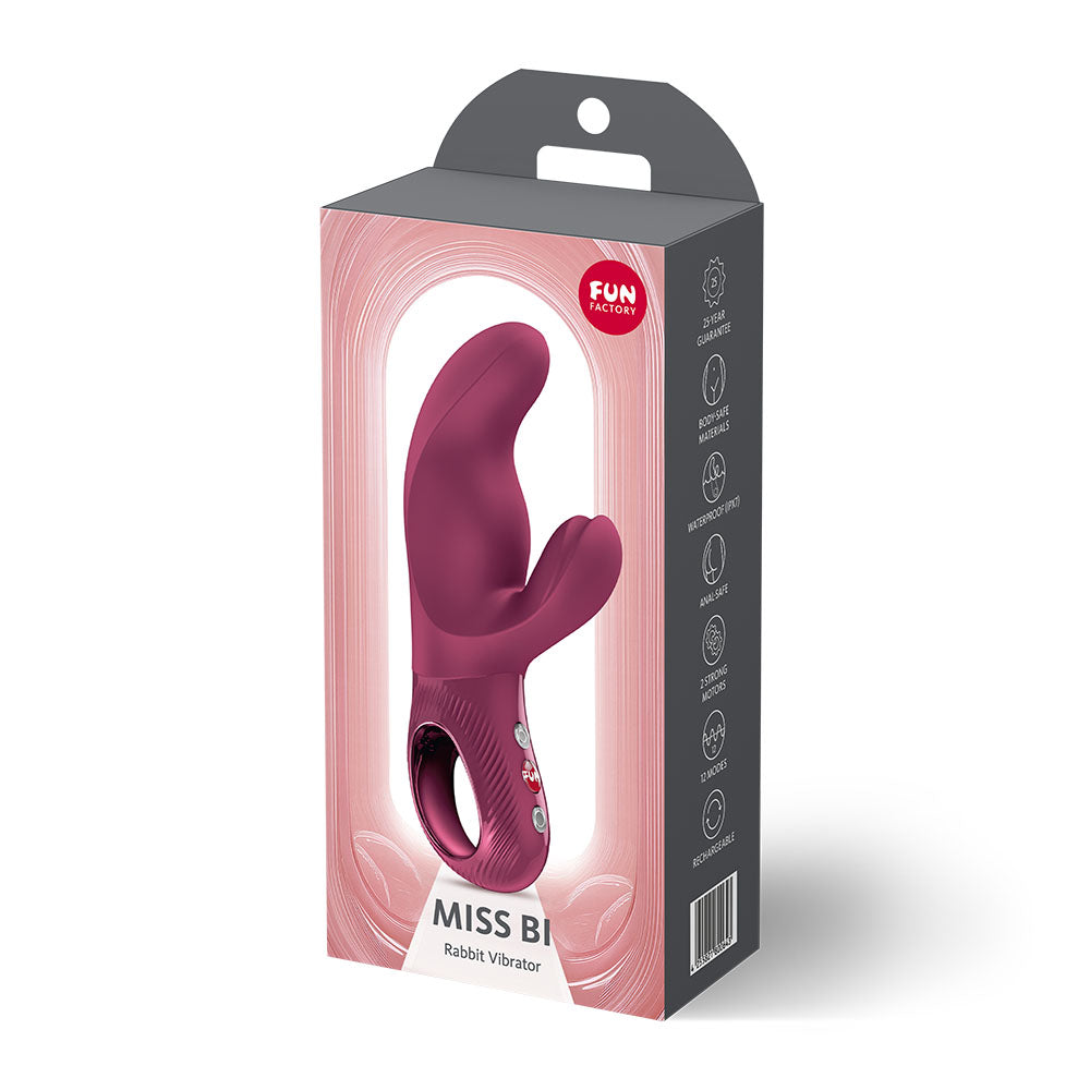 Fun Factory MISS BI Wine Red - Wine Red 17 cm USB-C Rechargeable Vibrator — view 8