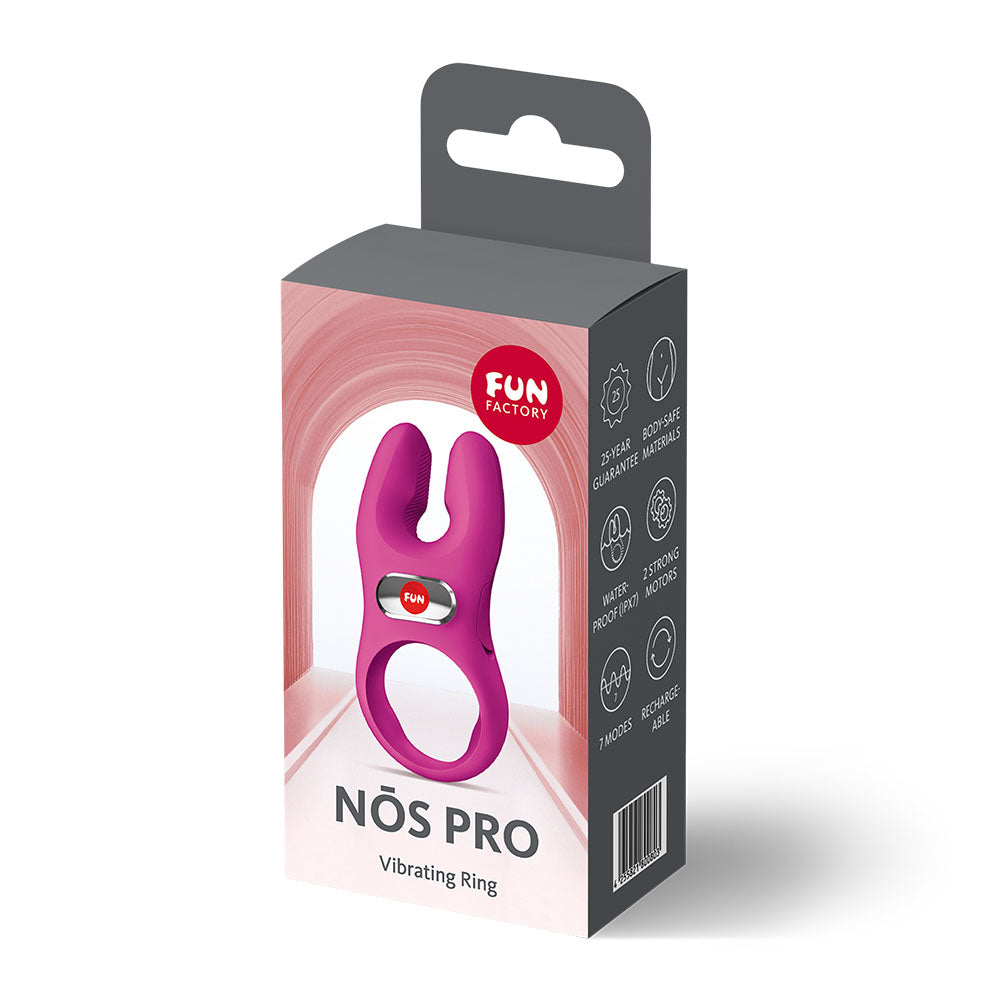 Fun Factory NOS PRO Magenta - Magenta USB-C Rechargeable Vibrating Cock Ring — image 9