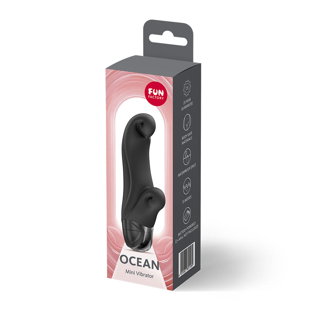 Fun Factory OCEAN Black - Black 14.5 cm Vibrator — image 8
