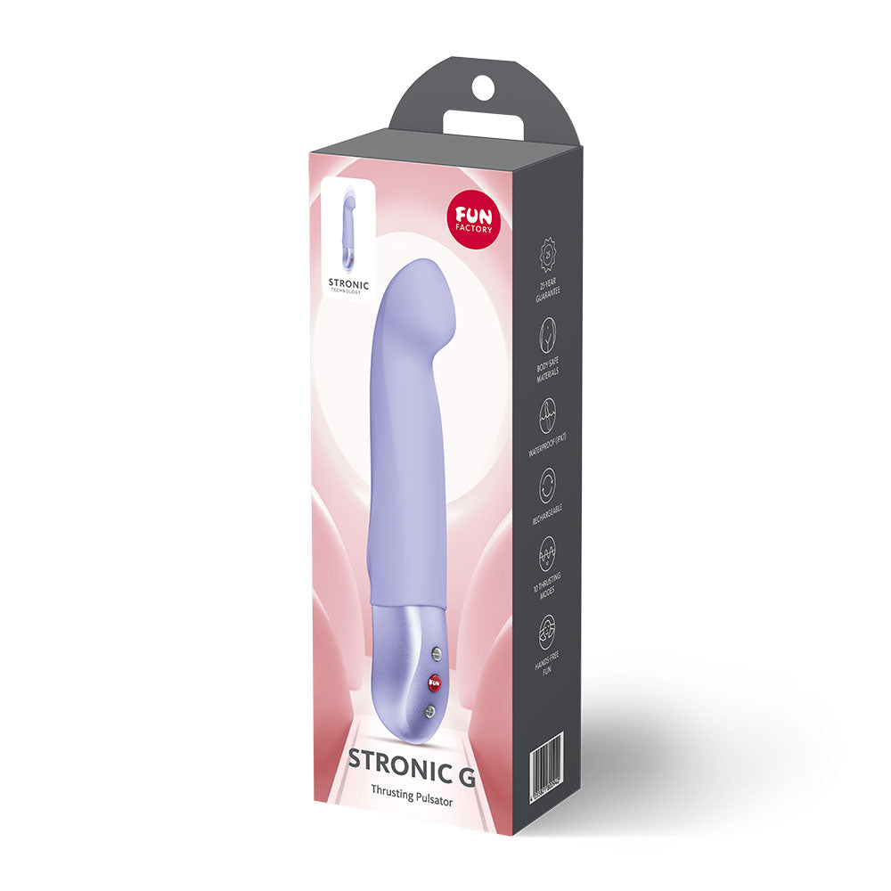 Fun Factory STRONIC G - Purple 20.8 cm USB-C Rechargeable Thrusting Vibrator — view 9