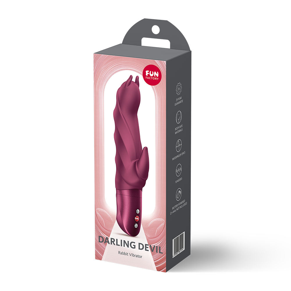 Fun Factory DARLING DEVIL Wine Red - Wine Red 20 cm Vibrator — view 8