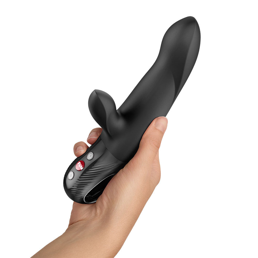 Fun Factory BI STRONIC ARC Black - Black 21.6 cm USB-C Thrusting Vibrator