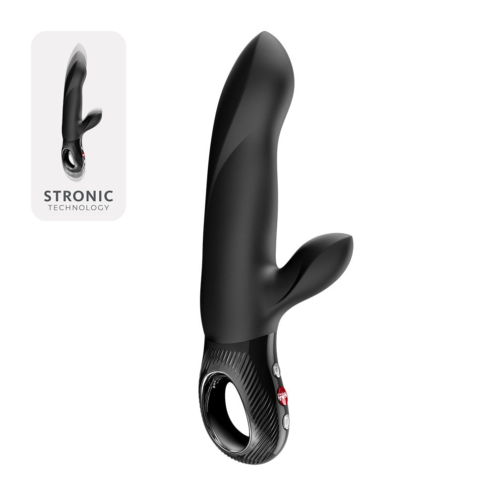Fun Factory BI STRONIC ARC Black - Black 21.6 cm USB-C Thrusting Vibrator