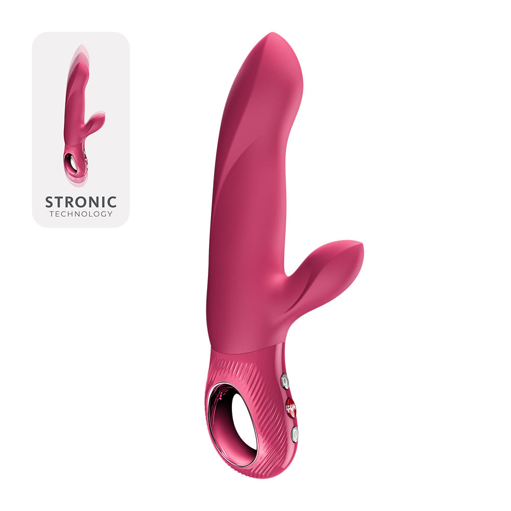 Fun Factory BI STRONIC ARC Raspberry - Raspberry 21.6 cm USB-C Thrusting Vibrator