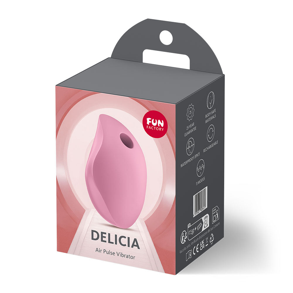 Fun Factory DELICIA Rose - Rose Pink USB Rechargeable Air Pulse Stimulator — image 9