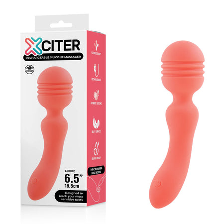 Xciter - Orange - Orange 16.5 cm Massage Wand buy online Australia