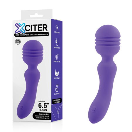 Xciter - Purple - Purple 16.5 cm Massage Wand buy online Australia