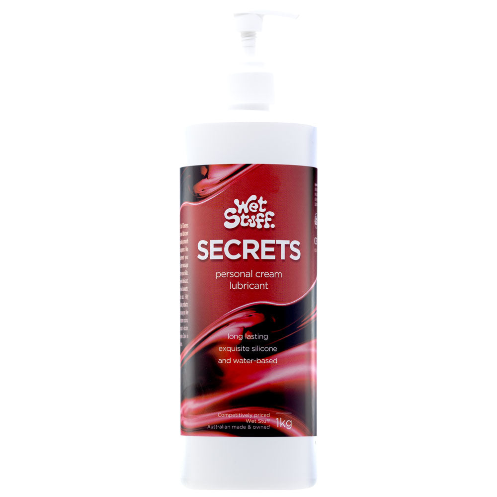 Wet Stuff Secrets - 1kg Bottle - Hybrid Lubricant - 1 kg Pump Bottle buy online Australia