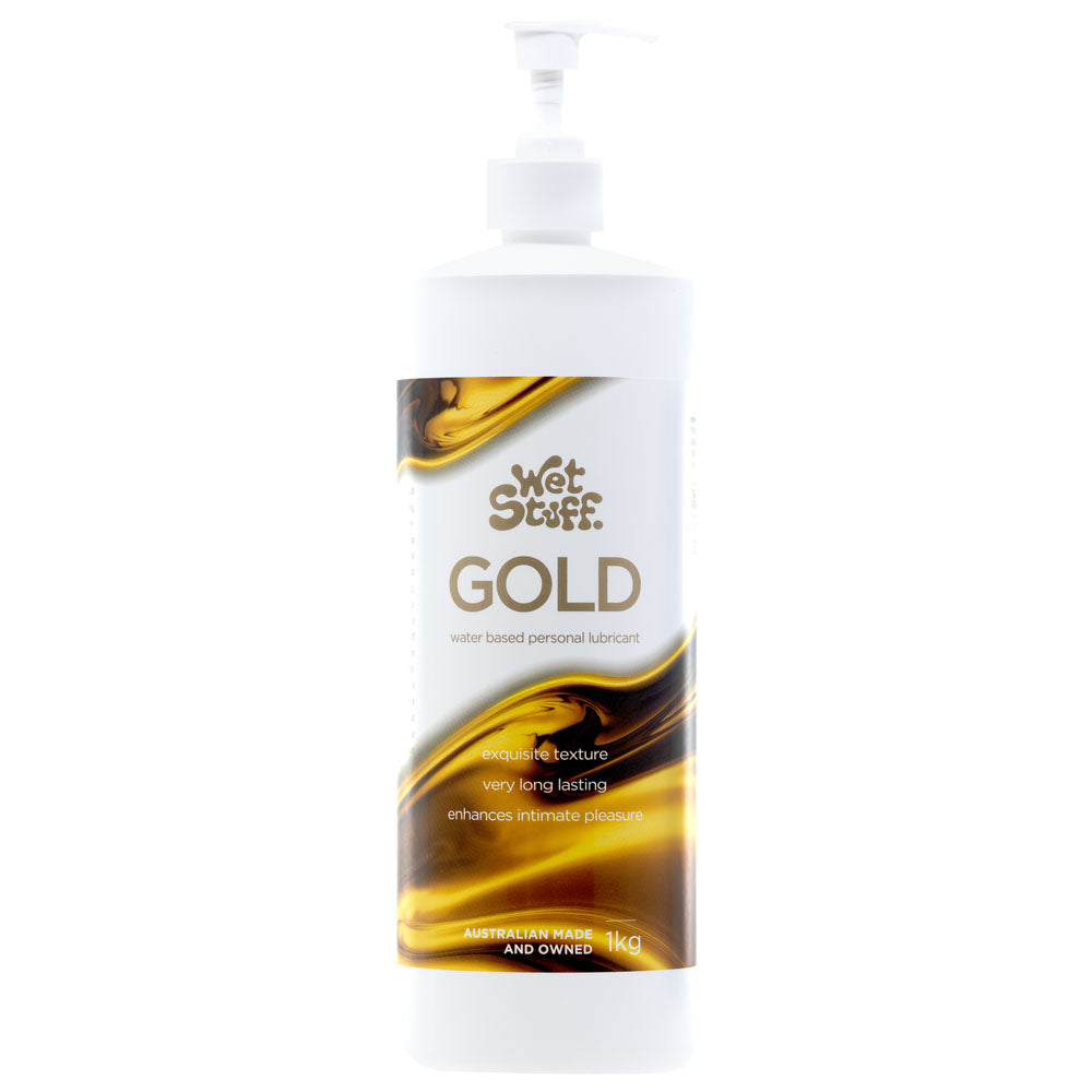 Wet Stuff Gold - 1kg Pump - Water Based Lubricant - 1 kg Pump Bottle buy online Australia