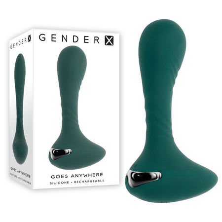 Gender X GOES ANYWHERE - Green 12.4 cm Vibrator buy online Australia
