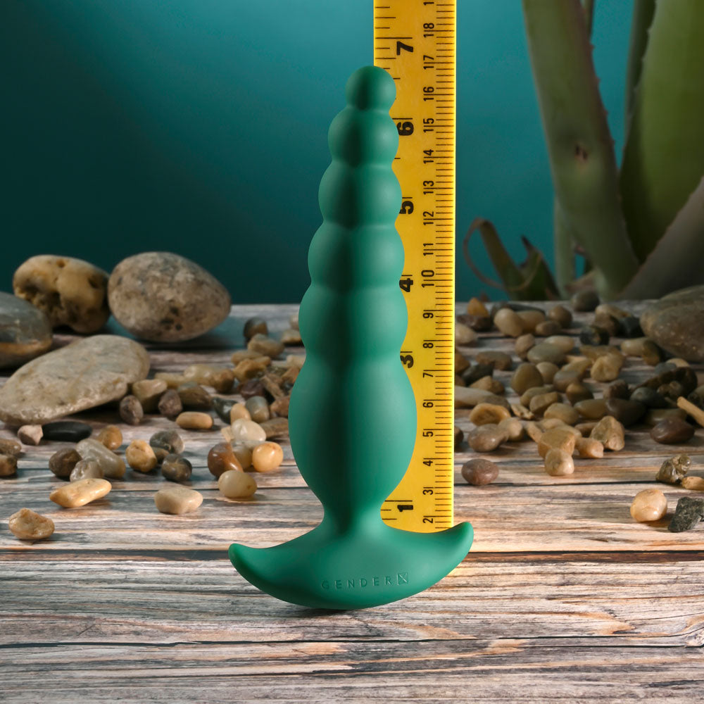 Gender X THE RATTLER - Green 17 cm USB Rechargeable Vibrating and Twirling Anal Plug — view 8