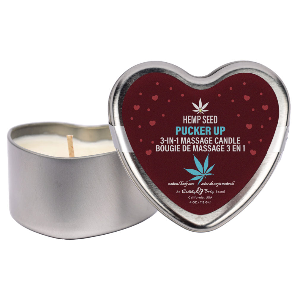 EB Hemp Seed Lovers Heart Candle Display - Counter Display of 12 and Tester — image 4
