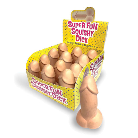 Super Fun Squishy Dick - Counter Display - Novelty Stress Penis - Counter Display of 12 buy online Australia
