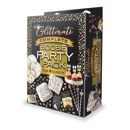 Glitterati Complete Boobie Party Pack - Party Set for 8 People buy online Australia